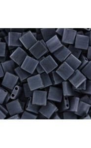 Miyuki tila 5x5mm beads - Matted gunmetal TL-2001
